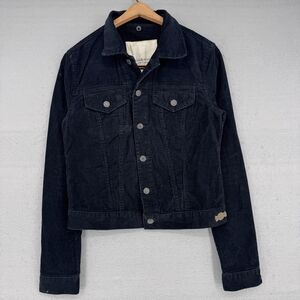 Denim & Supply Ralph Lauren Black Corduroy Trucker Jacket
